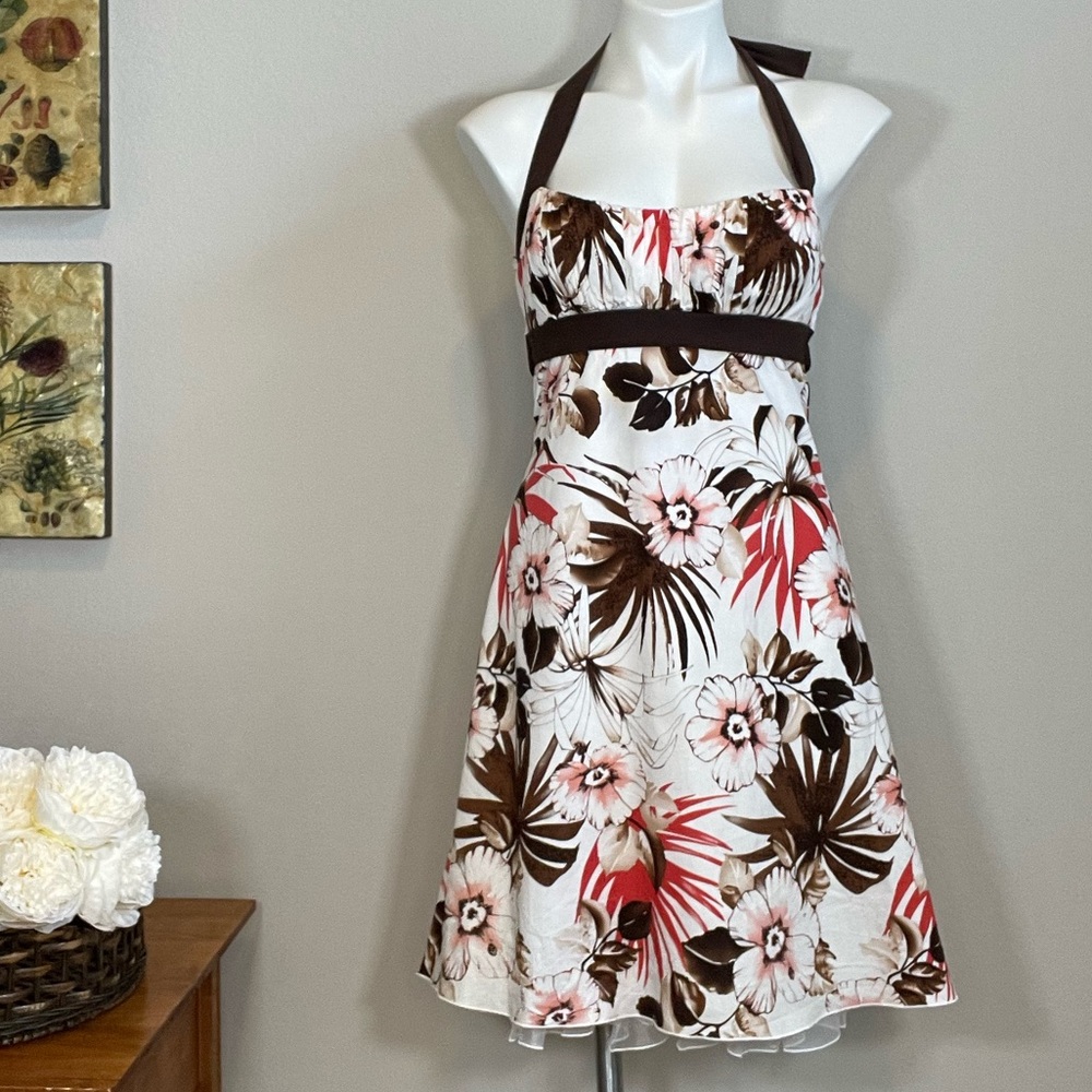 Speechless Backless Dress Floral Junior Size 7